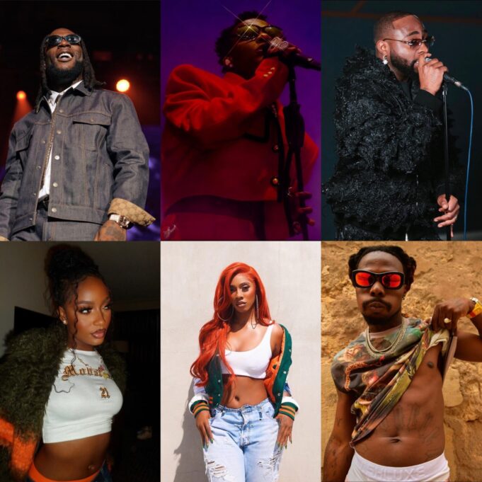 Davido, Burna Boy, Asake, Wizkid & Ayra Starr Nominated for First-Ever Trace Awards