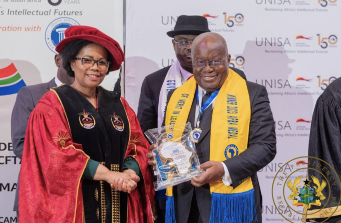 President Akufo-Addo awarded for his Fight Against Corruption