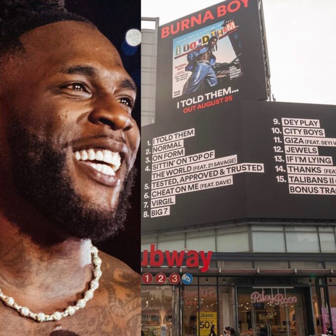 Burna Boy drops tracklist for New Album “I Told Them…”
