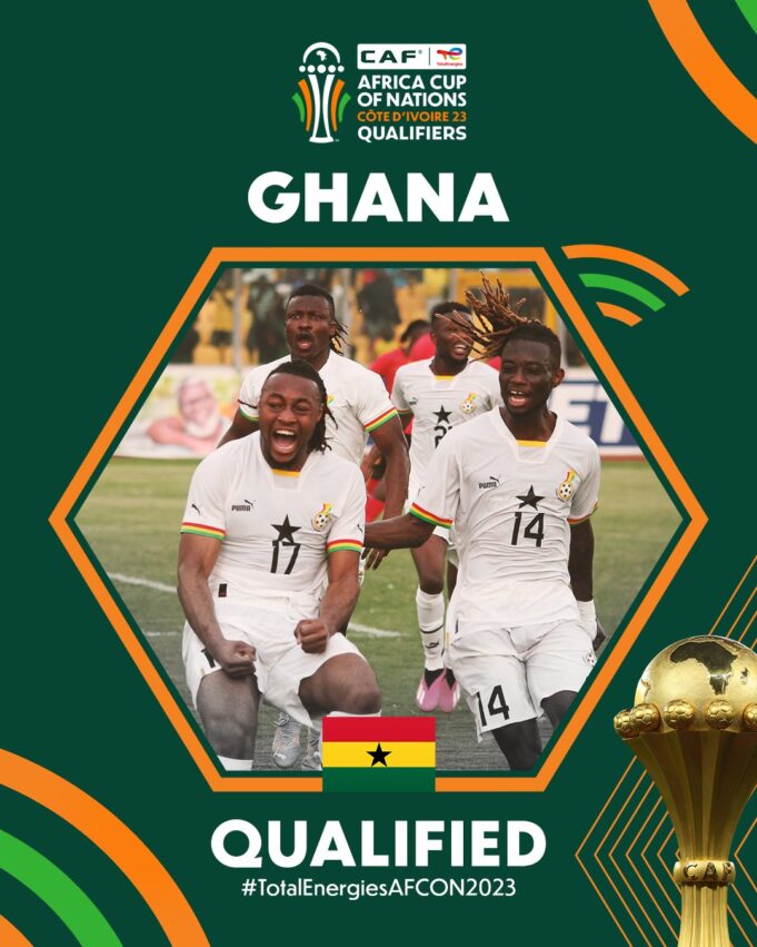 2023 AFCON Qualifier: Ghana beat Central African Republic to secure ticket to tournament