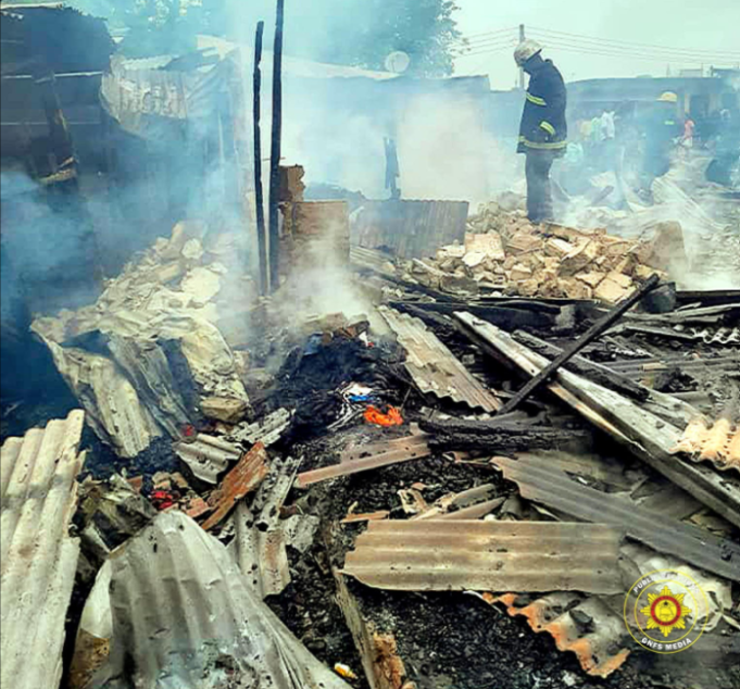 Fire guts several shops at CMB
