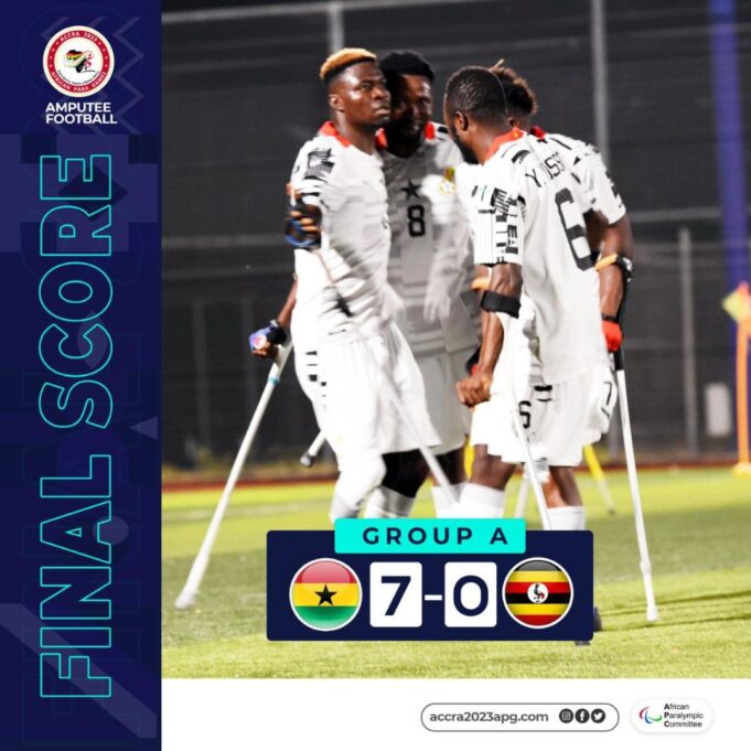 Africa Para Games 2023: Ghana beat Uganda in Amputee football opener