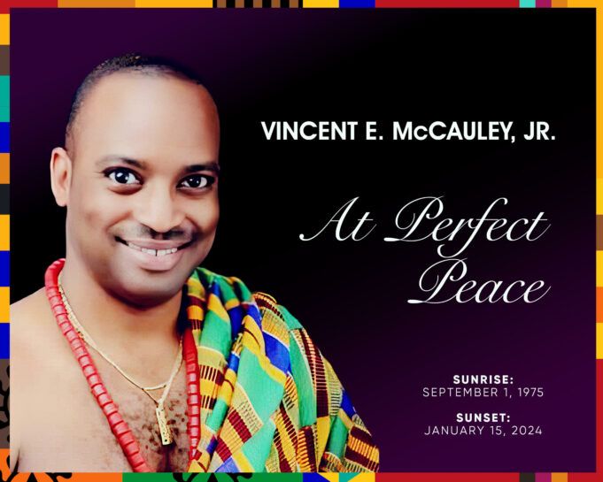 Official Statement on the Death of Actor Vincent E. McCauley, Jr.