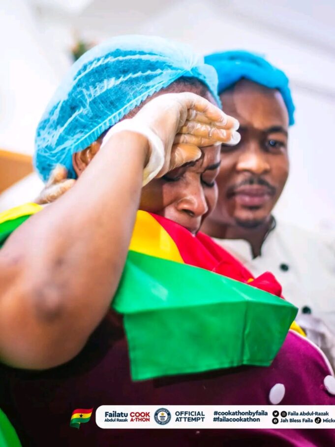 Chef Faila ends Guinness World Record attempt with 227 hour cook-a-thon