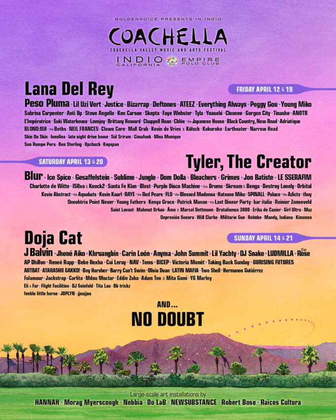 Coachella 2024 Lineup Is Here