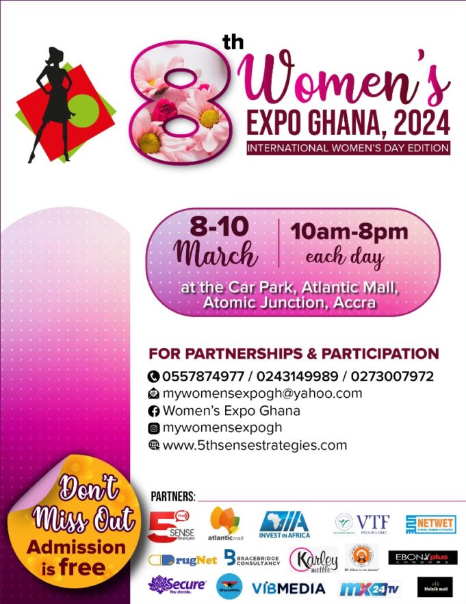 8th Women’s Expo Ghana Slated for 8th-10th March, 2024