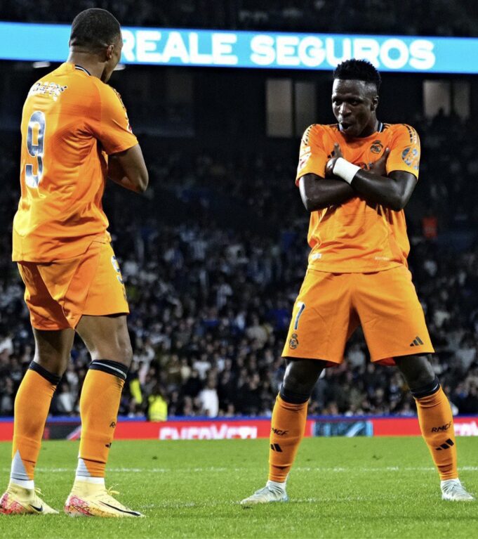 Mbappe and Vini Junior on target as Real Madrid secures an important away win over Real Sociedad