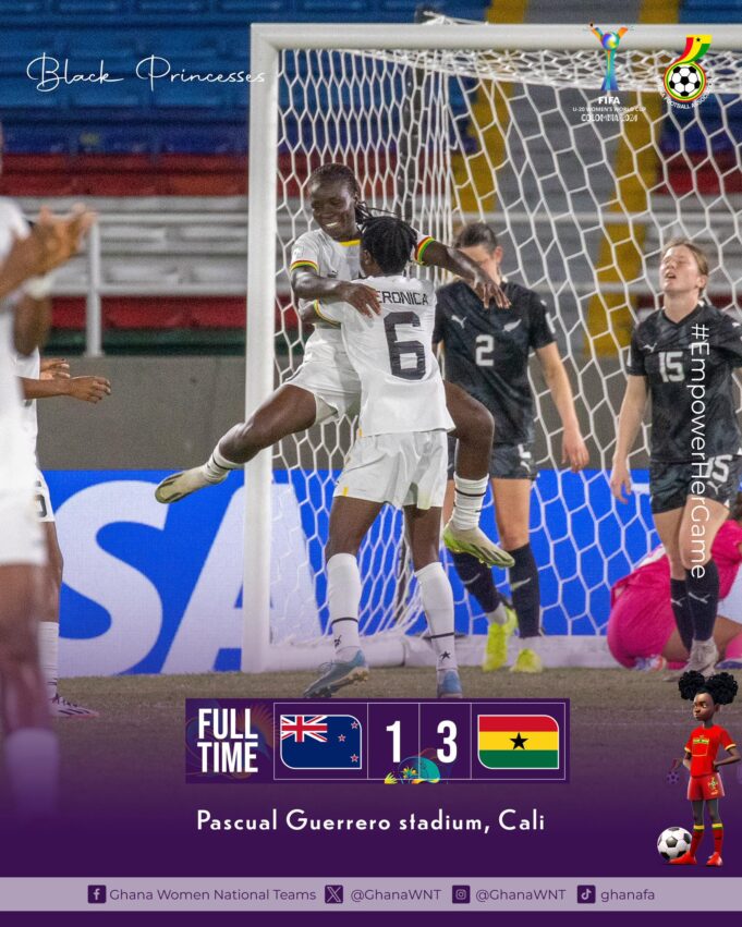 FIFA U-20 Women’s World Cup: Black Ghana exits competition with win over New Zealand