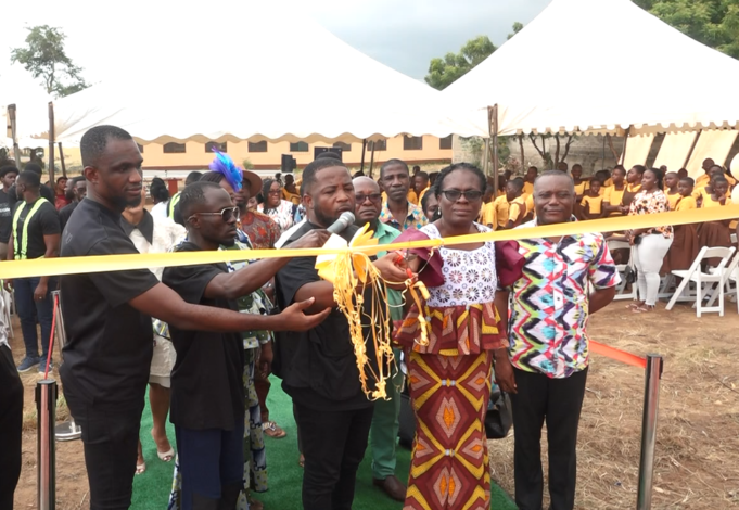 Empowerment Worship Centre commissions renovated school blocks and playground for Dawhenya D/A Basic C school