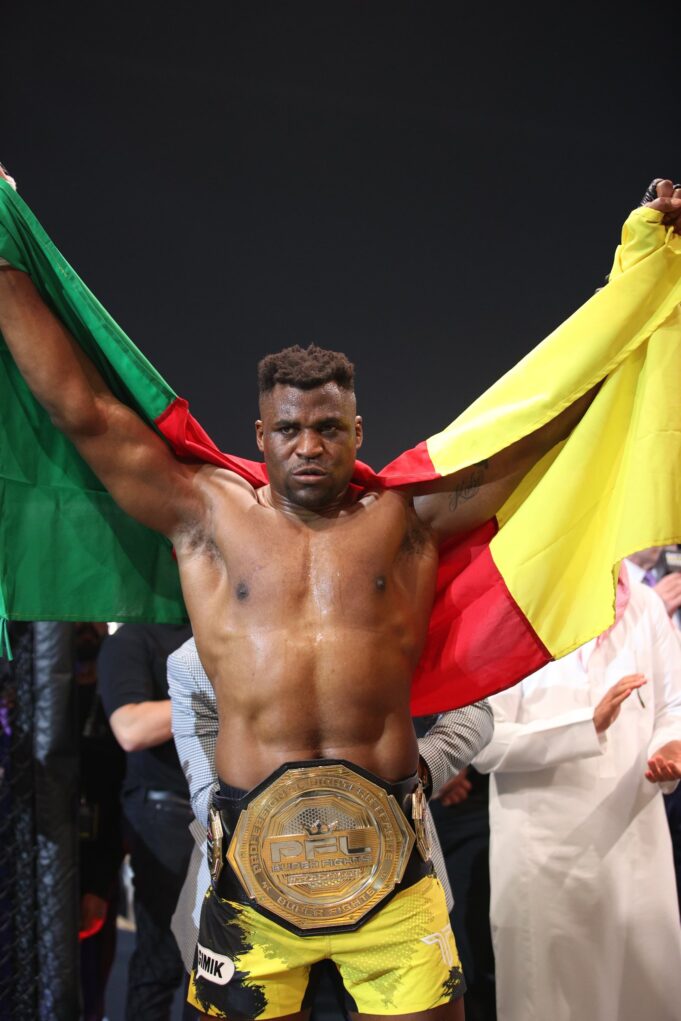 Ngannou marks emotional return to MMA with first-round stoppage