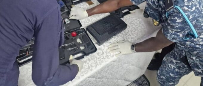 53 pistols, 65 live ammunition and others intercepted by Customs