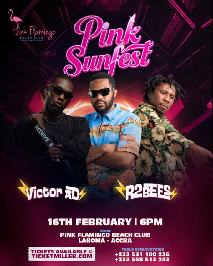 R2BEES, Victor AD to headline Pink Sunfest at Pink Flamingo Beach Club