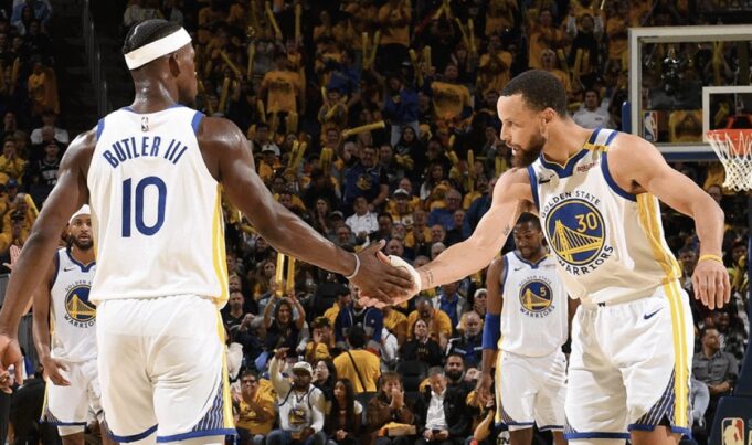Jimmy Butler shines as Warriors set up Rockets playoff clash