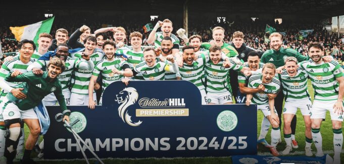 Celtic claim 55th title after thrashing Dundee United