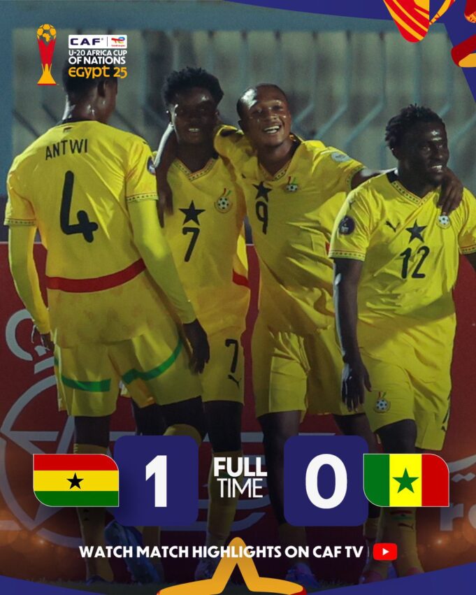 Ghana defeat Senegal to secure first win at 2025 U-20 AFCON