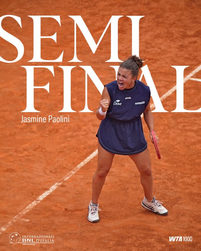 Jasmine Paolini stages stunning comeback to reach Italian Open Semi-Finals