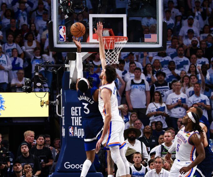 Thunder outlast Wolves, move within one win of NBA Finals