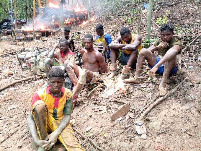 10 arrested for illegal mining in Boin Forest Reserve