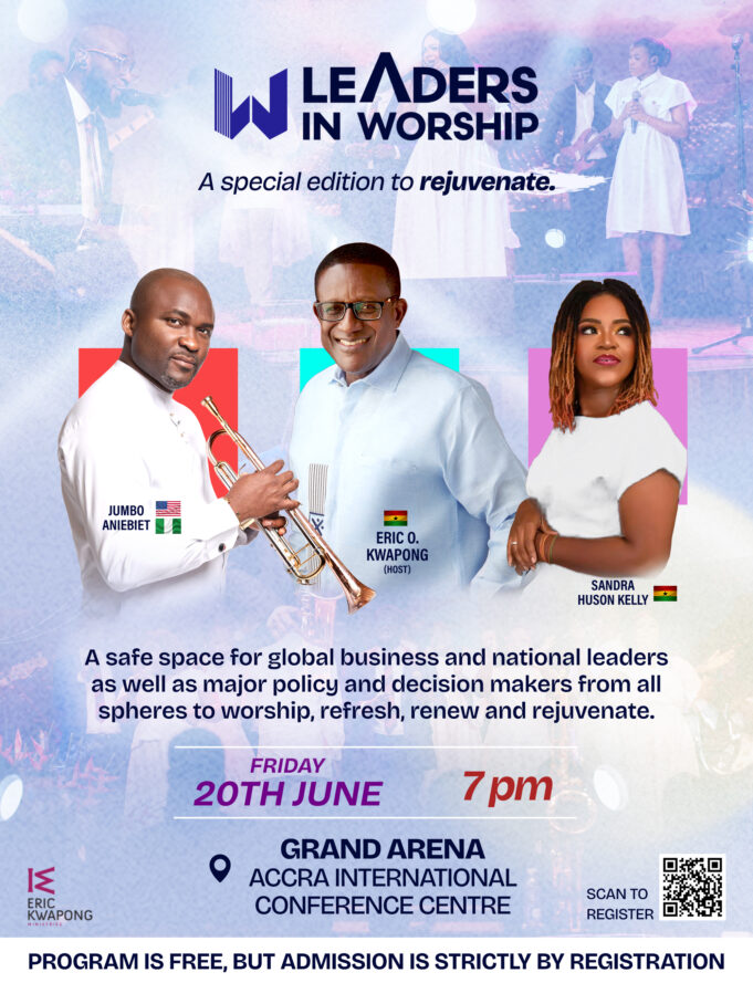 Eric Kwapong Ministries Presents ‘Leaders in Worship 3’ on June 20