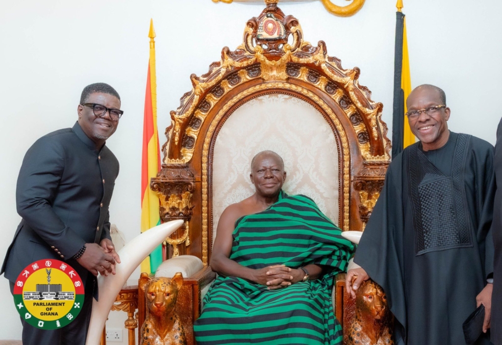 Bagbin pays condolence visit to Asantehene over Asantehemaa’s Passing