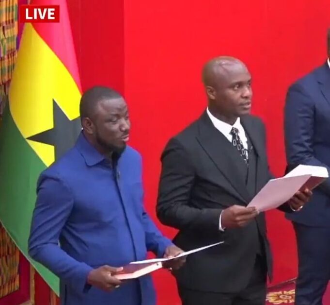 Bernard Bediako and Prof. Alidu Seidu officially Sworn in as MPs