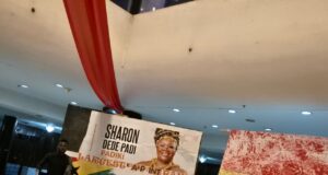 Sharon Dede Padi sets Guinness World Record with giant leaf print painting