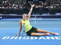 Sabalenka powers past Kostyuk to retain Brisbane title