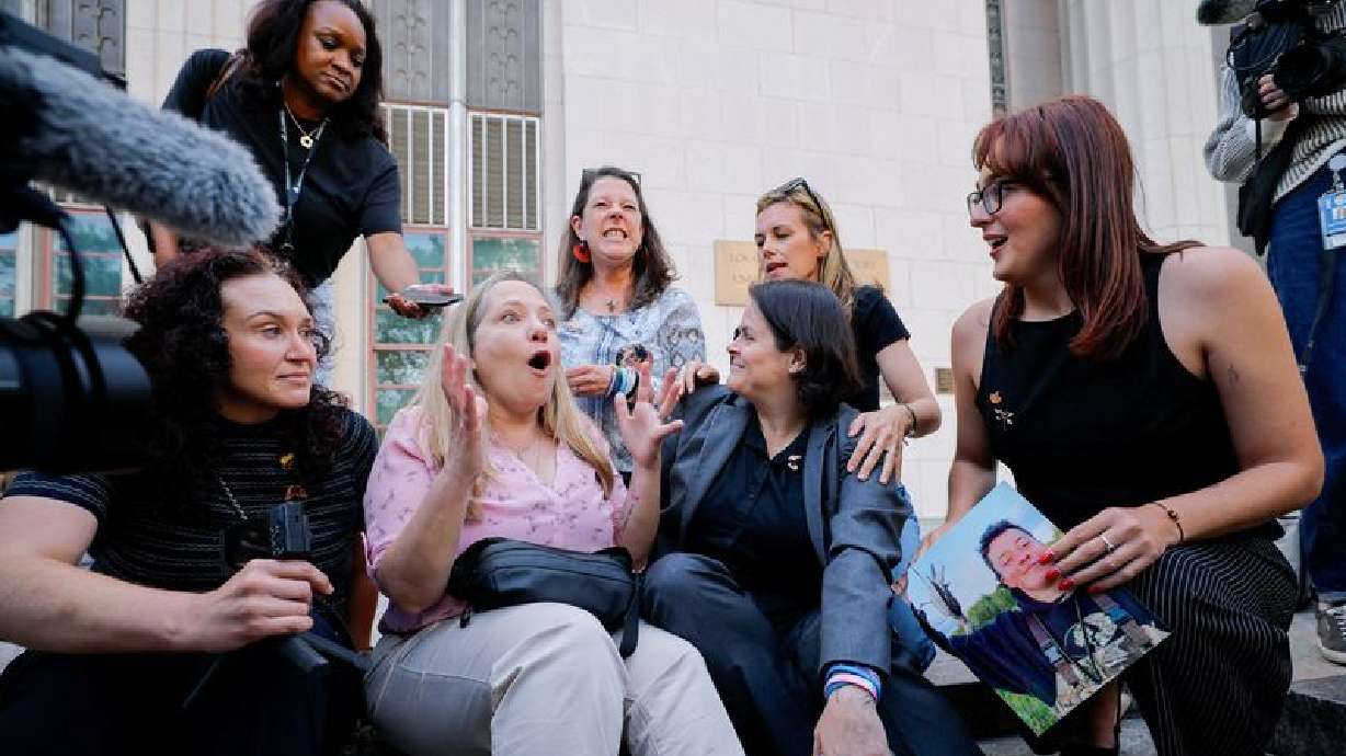 Adult mothers celebrating the ruling