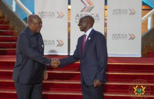 President Mahama returns to Ghana after Africa Forward Summit in Kenya