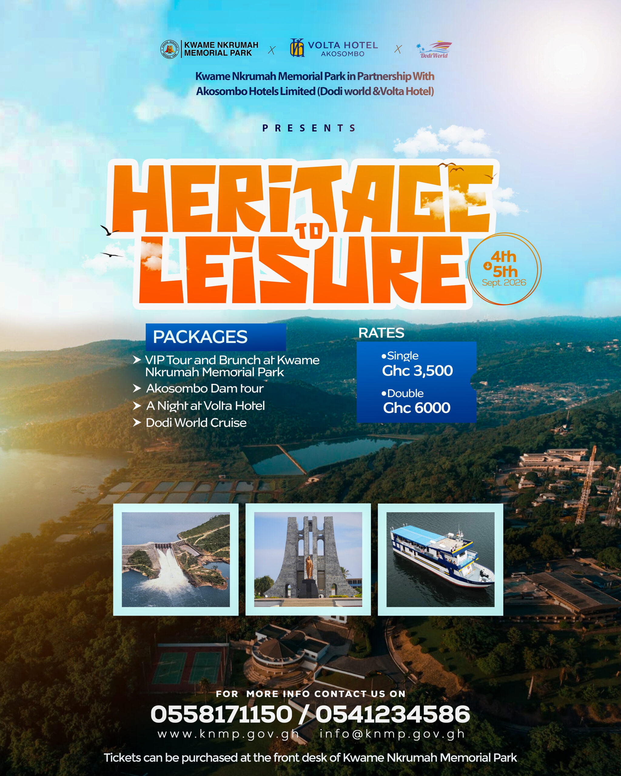 Kwame Nkrumah Memorial Park partners Akosombo Hotels Limited to introduce “Heritage To Leisure Tour”