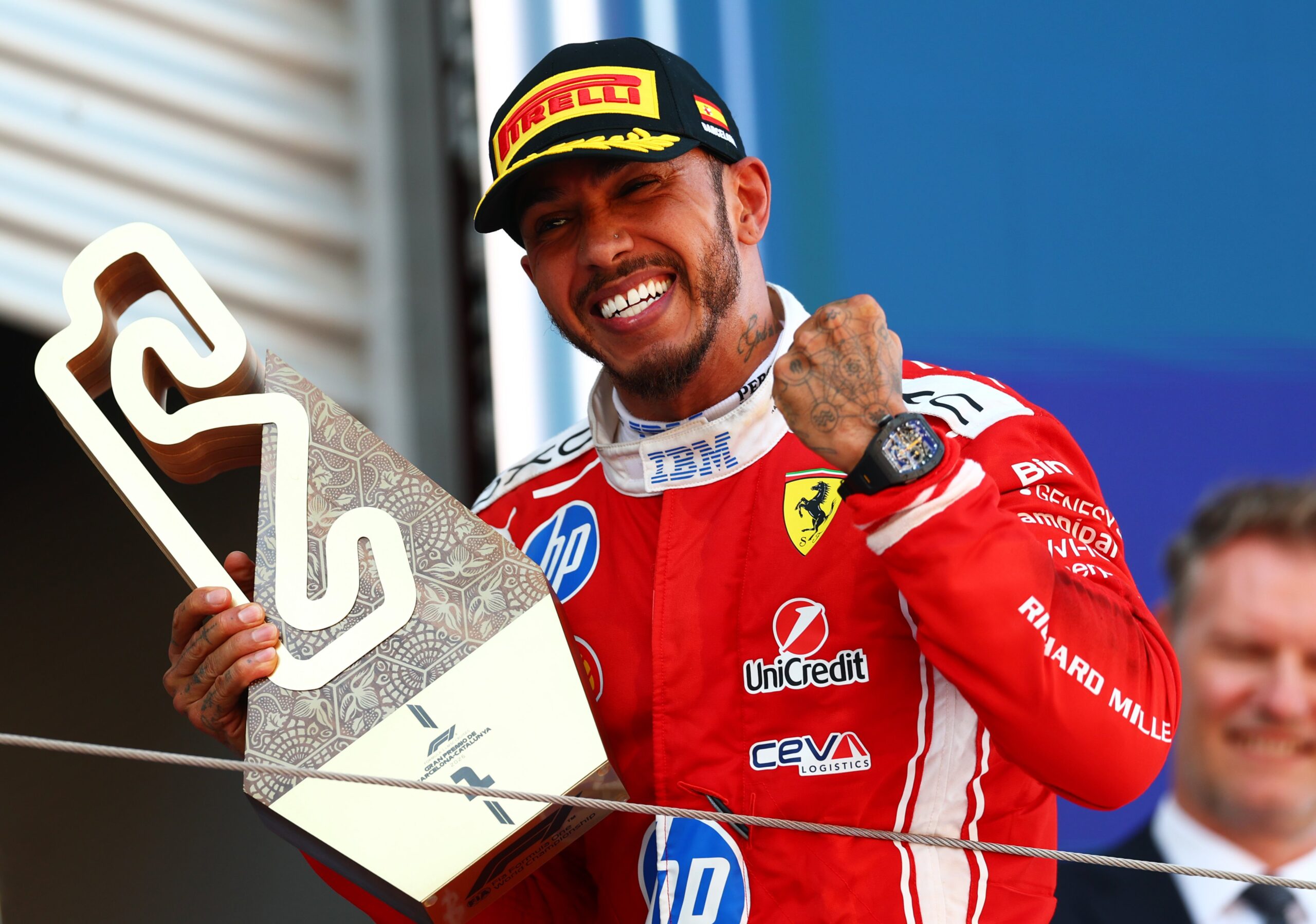 Lewis Hamilton claims first Ferrari victory at Barcelona Grand Prix
