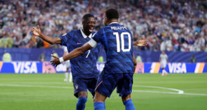 France 3-0 Iraq: Mbappé leads Les Bleus through after rain delay
